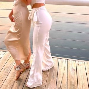 White high waisted dress pant